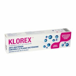 dentifrice Stoderma KLOREX (antibactérien) en tube de 75 g/ ml