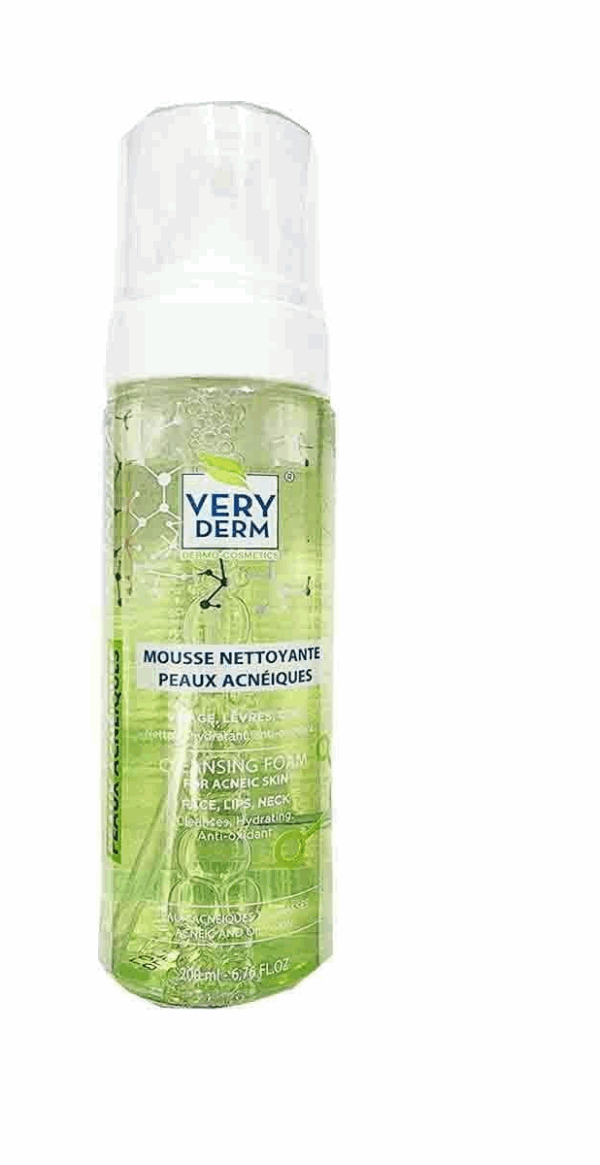 Very derm mousse nettoyante peaux acnéiques 200 ml