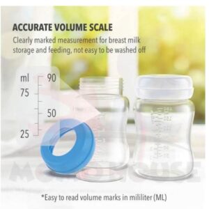 BOTTLE SET FOR BREAST MILK STORAGE 3 PIECES .120 ML