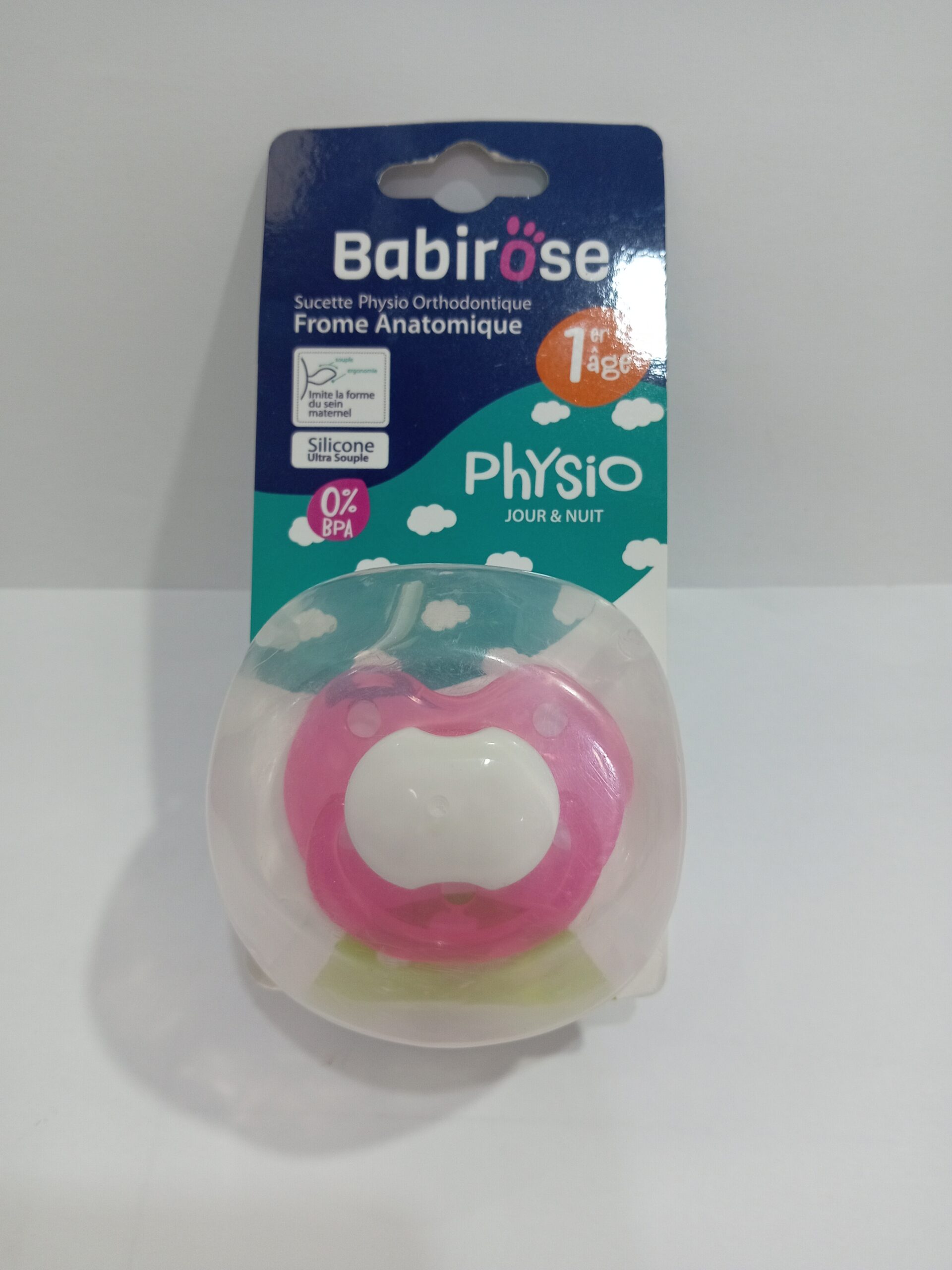 sucette Babirose 1er âge (0‑6 mois).