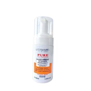 L’oramel mousse nettoyante vitamine c peaux mixte a grasse 100ml