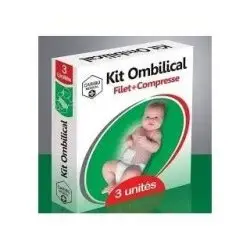 KIT Ombilical 3 unités avec  filet +compresse