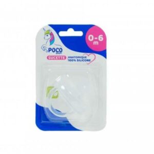 POCO sucette silicone 1er Age transparent