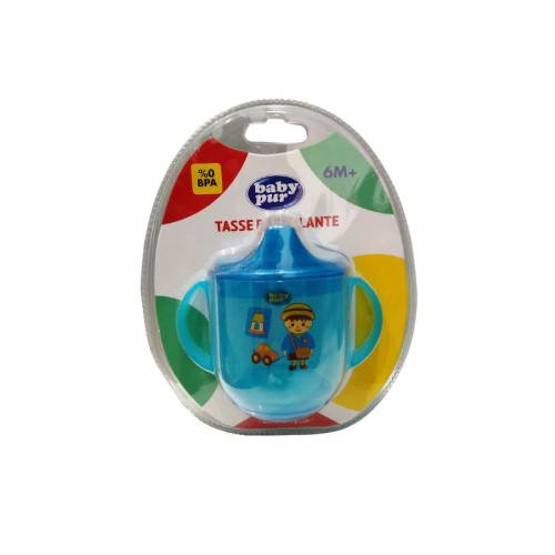 Baby Pur Tasse Éducative 6 M+ en coloris bleu