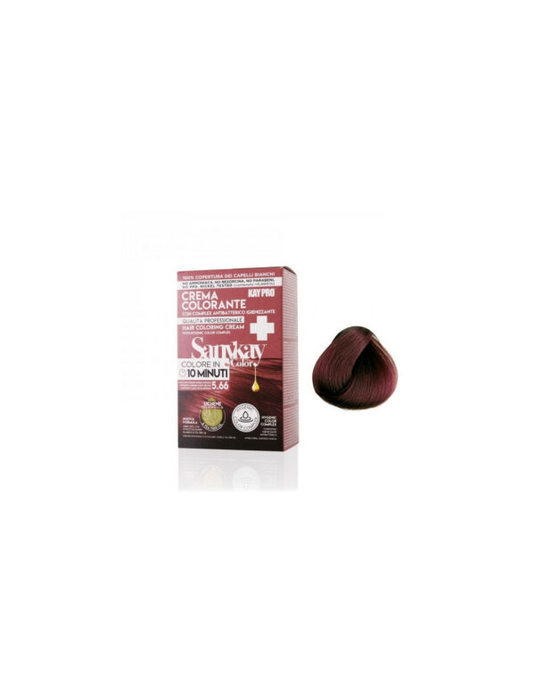 Sanykay Crème colorante express châtain clair cendre 5.66 – 60 ml
