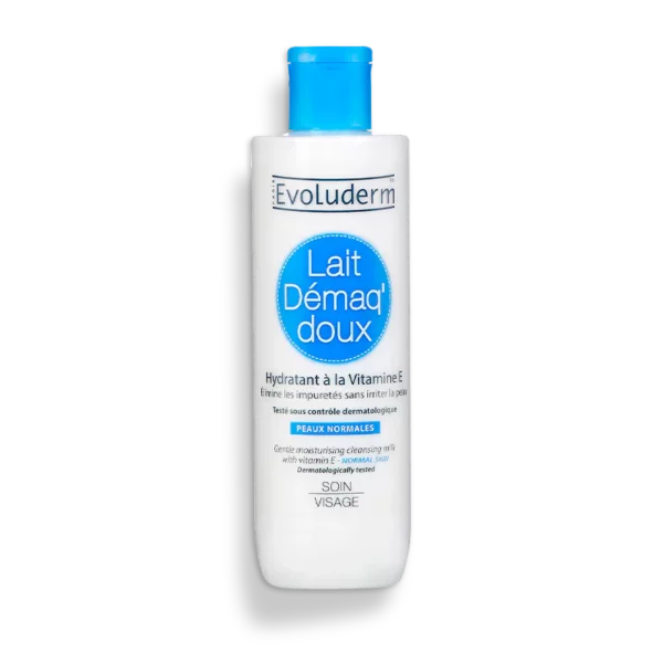 Evoluderm Lait Démaq’ Doux Hydratant à la vitamine E