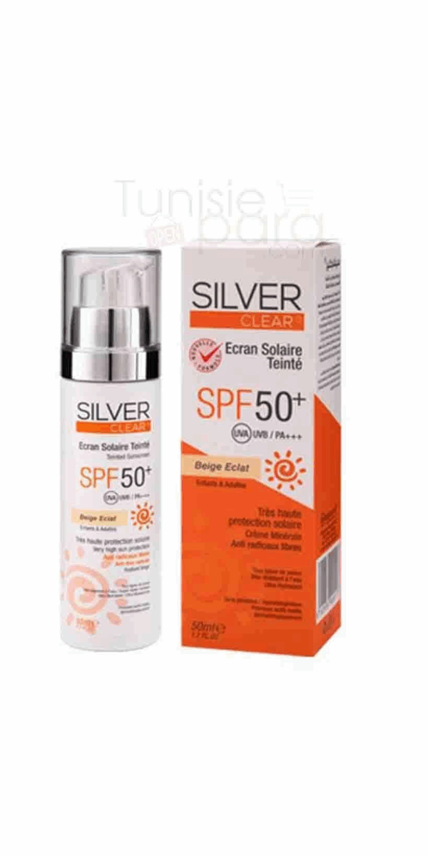 Silver Clear écran solaire Teinté 01 spf 50+ 50ml