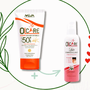 Milva Olcare Ecran Solaire Invisible SPF50+ 50ml + Lait démaquillant 100 ml offert