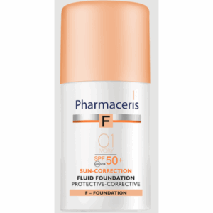 Pharmaceris F Fluid Foundation SPF 50+ – Teinte 01 Ivory (30 ml)