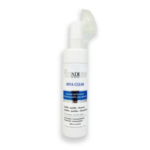 RIVADERM RIVA CLEAR Mousse Nettoyante Éclaircissante + brosse, format 200 ml :