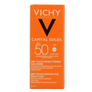 Vichy Capital Soleil Émulsion Protectrice Visage Toucher Sec SPF 50+ – 50 ml