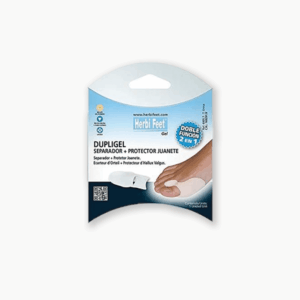 Herbi Feet Dupligel – Séparateur d’Orteils + Protecteur d’Hallux Valgus Description :
