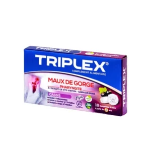 Triplex maux de gorge Cassis comprimé à sucer 16cp